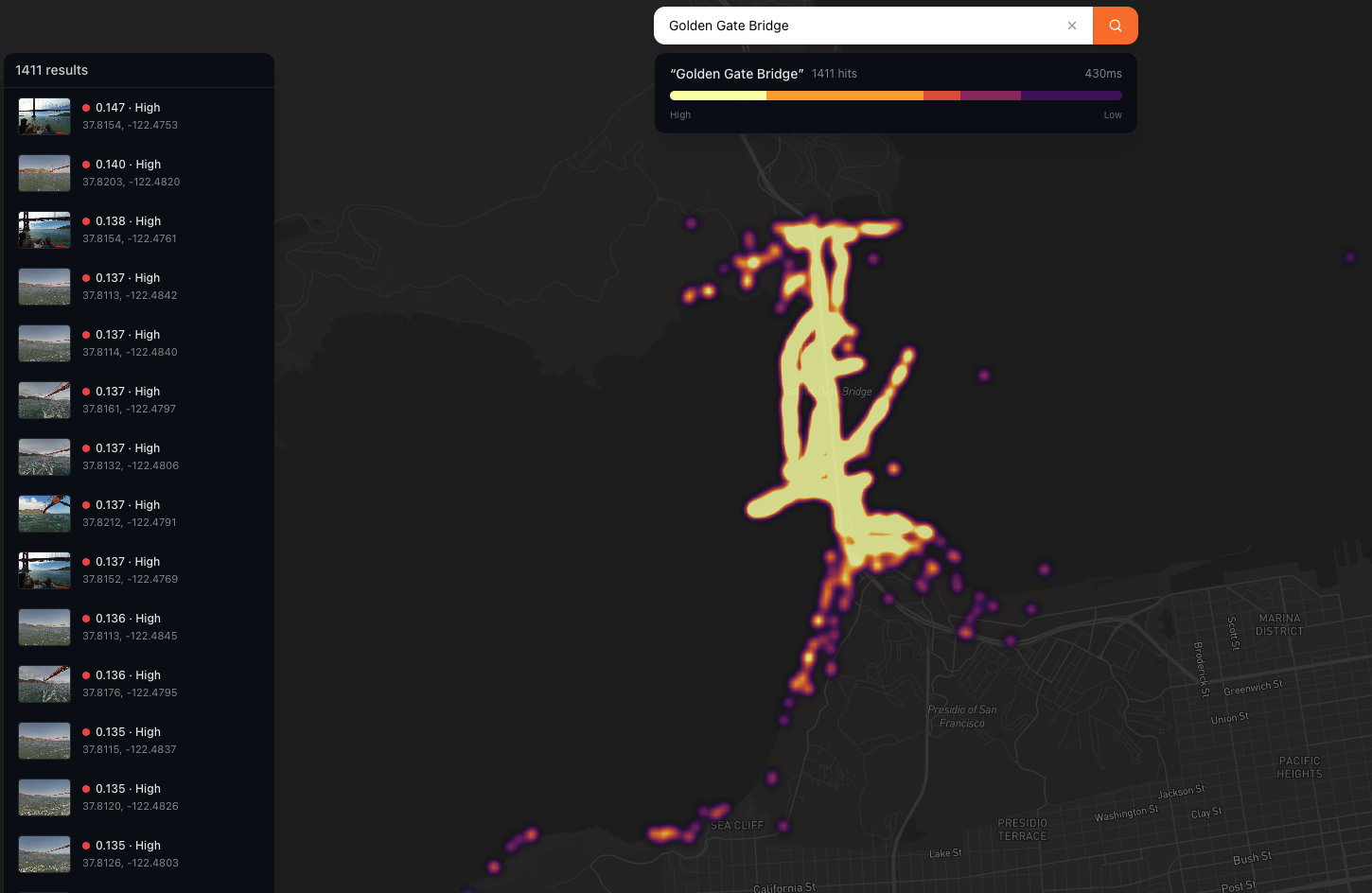 San Francisco heatmap